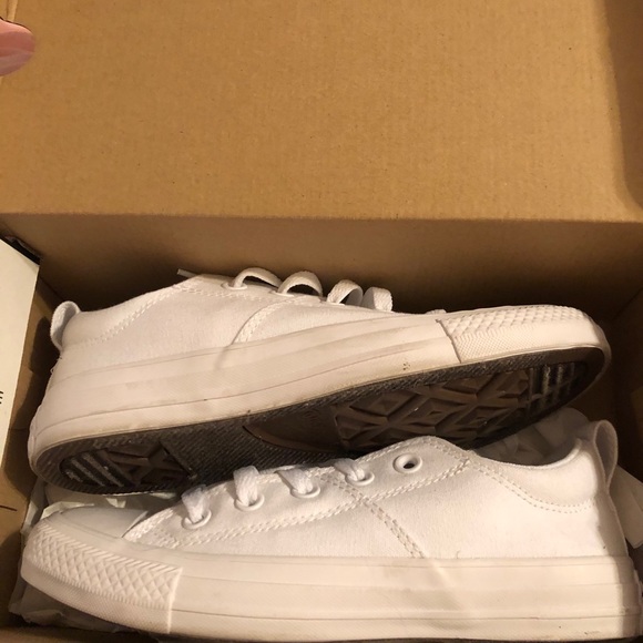 All White Converse - Picture 2 of 3